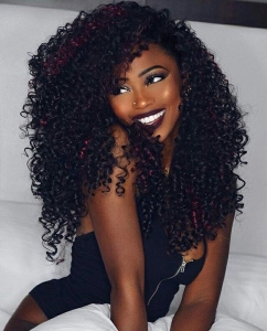 Embrace the Curl Power: Gorgeous Curly Hair Sew-In for an Unbeatable Vibe.